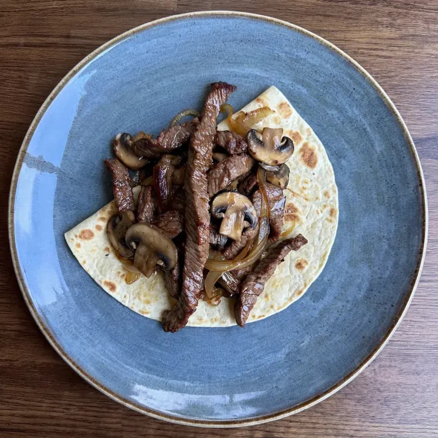 Beef Fajita with Caramelized Onions