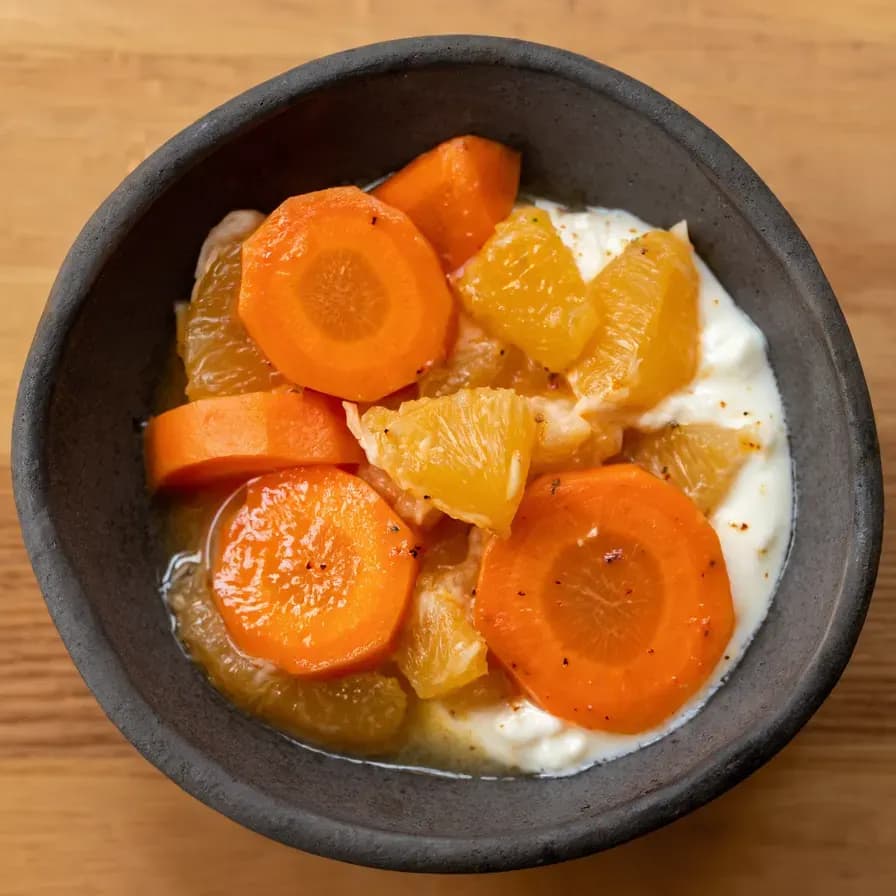 Gericht Probiotisches Getränk mit Karotten und Orangen