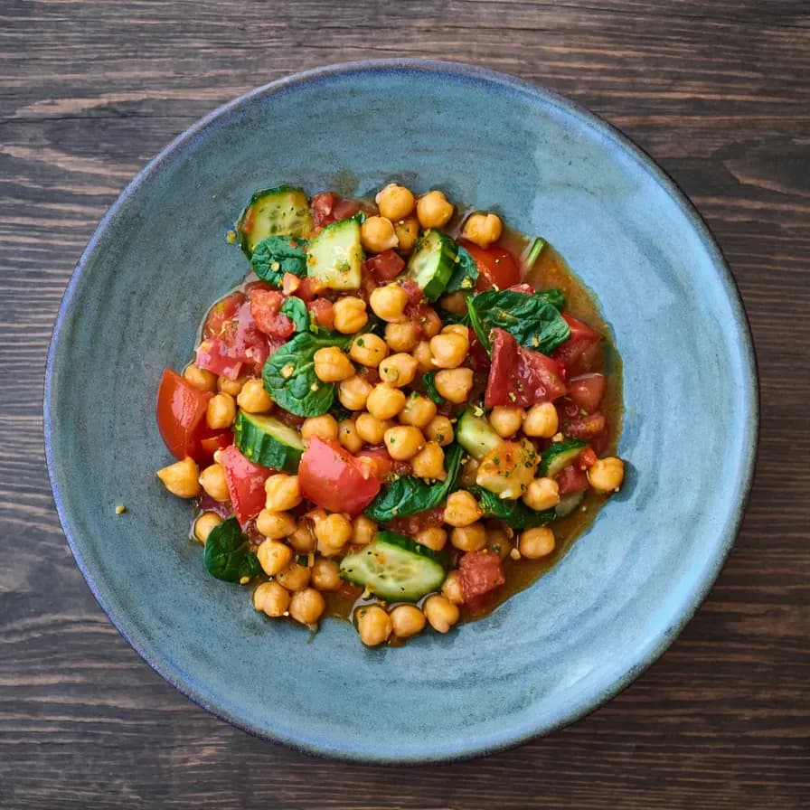 Chickpeas with Peri-Peri Sauce