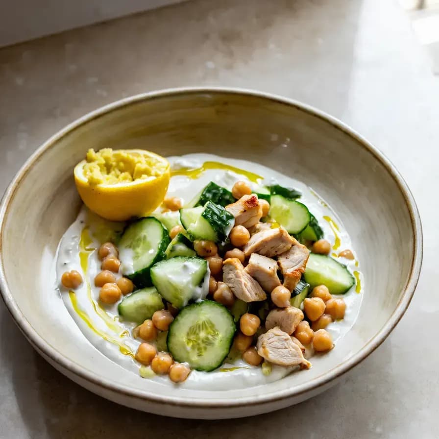 Ensalada de Pollo con Alto Contenido de Proteína