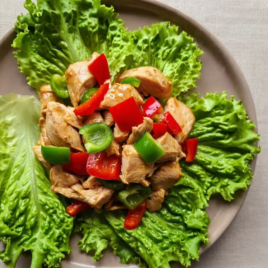 Sauté de poulet au laitue