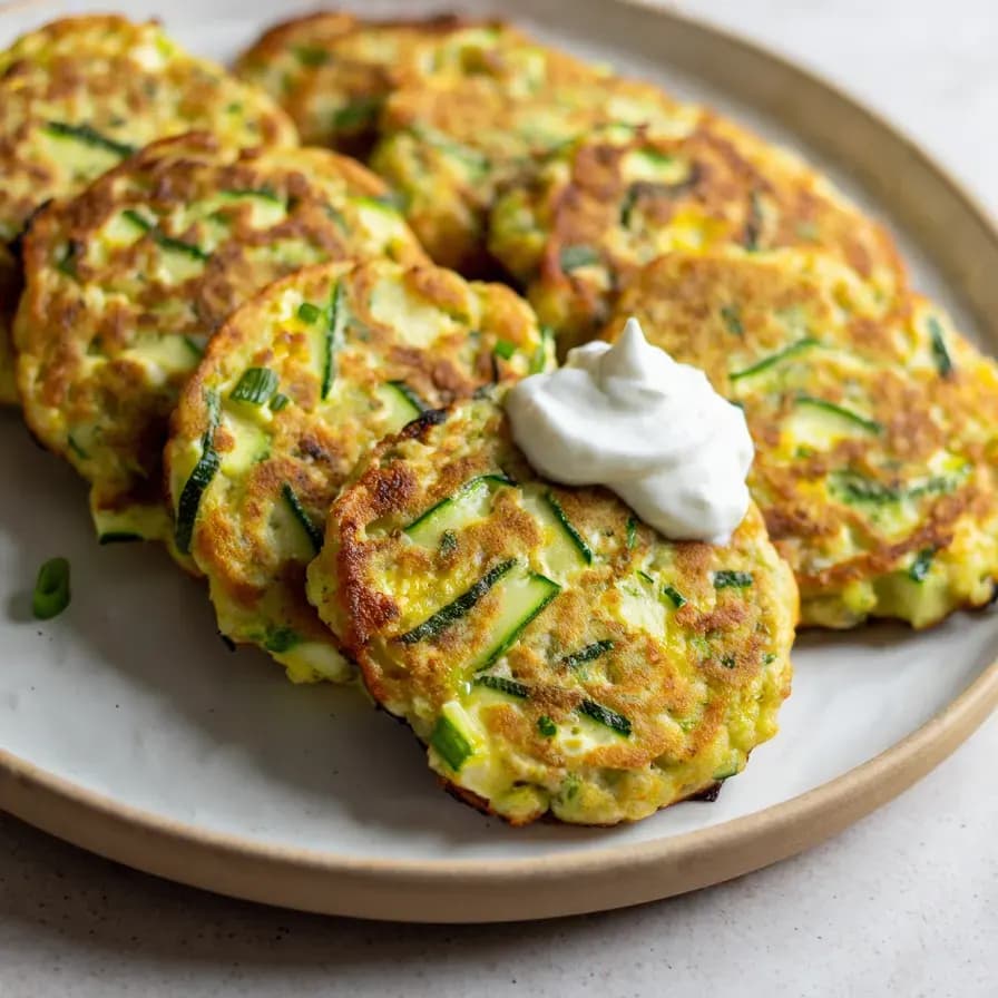 Panqueques de Verduras Fit con Alto Contenido de Proteína