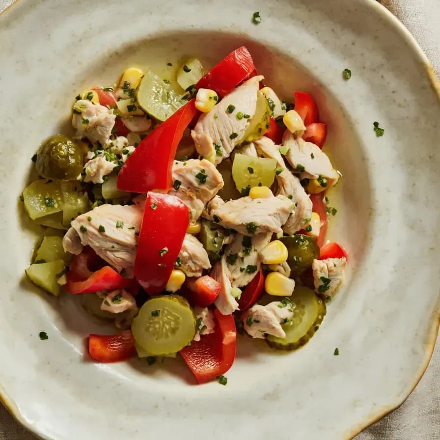 Ensalada de Pollo con Fideos de Trigo