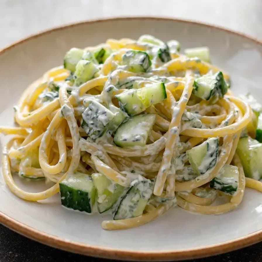 Knuspriger Nudelsalat mit Joghurt