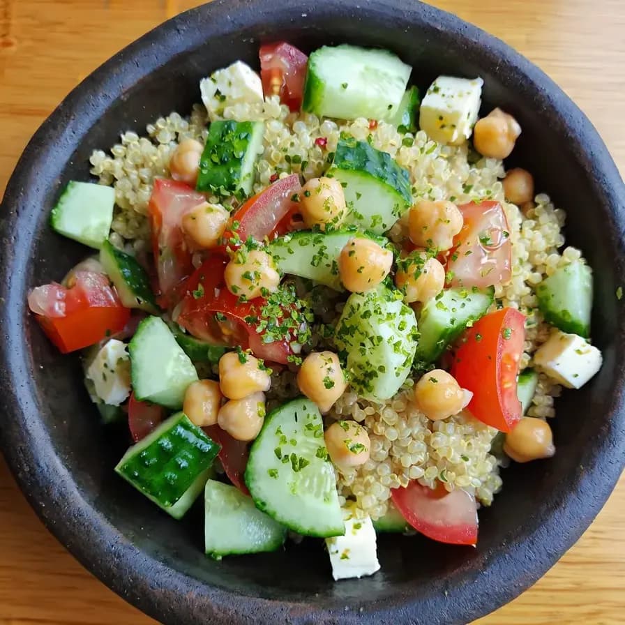Salade de quinoa aux légumes