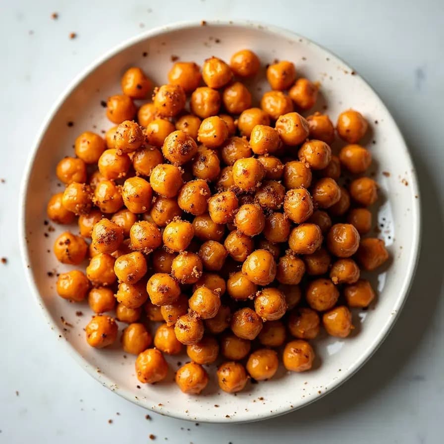 Spicy Crispy Baked Chickpea Chips