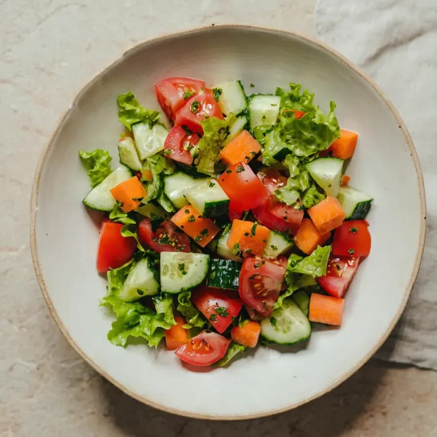 Fat-Free Seasonal Salad with Pomegranate Molasses
