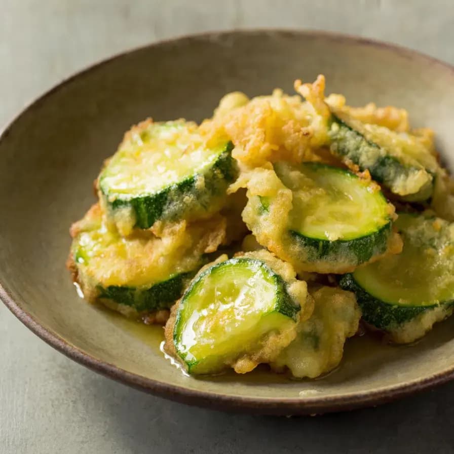 Tempura de courgettes croustillante sans gluten