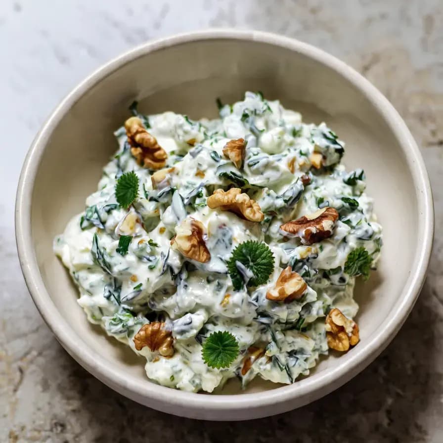 Salade de blettes au yaourt et au gingembre