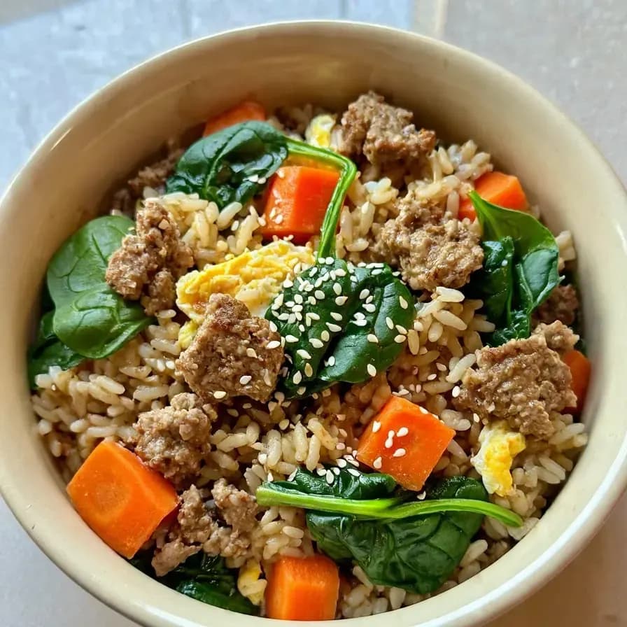 Bol de Proteína con Verduras al Estilo Coreano