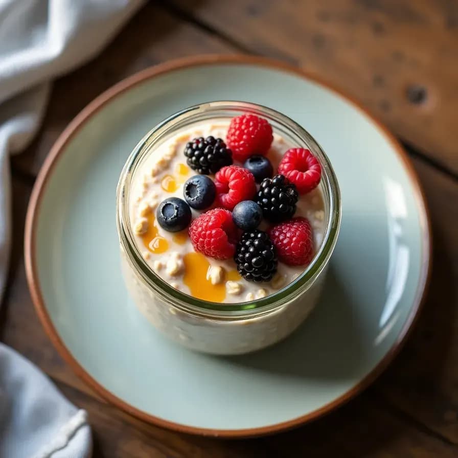 Avena fría con proteína