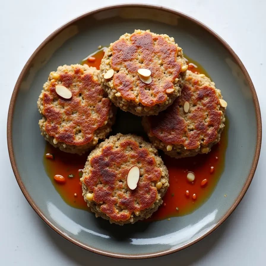 Веганские котлеты для бургеров с киноа и фасолью