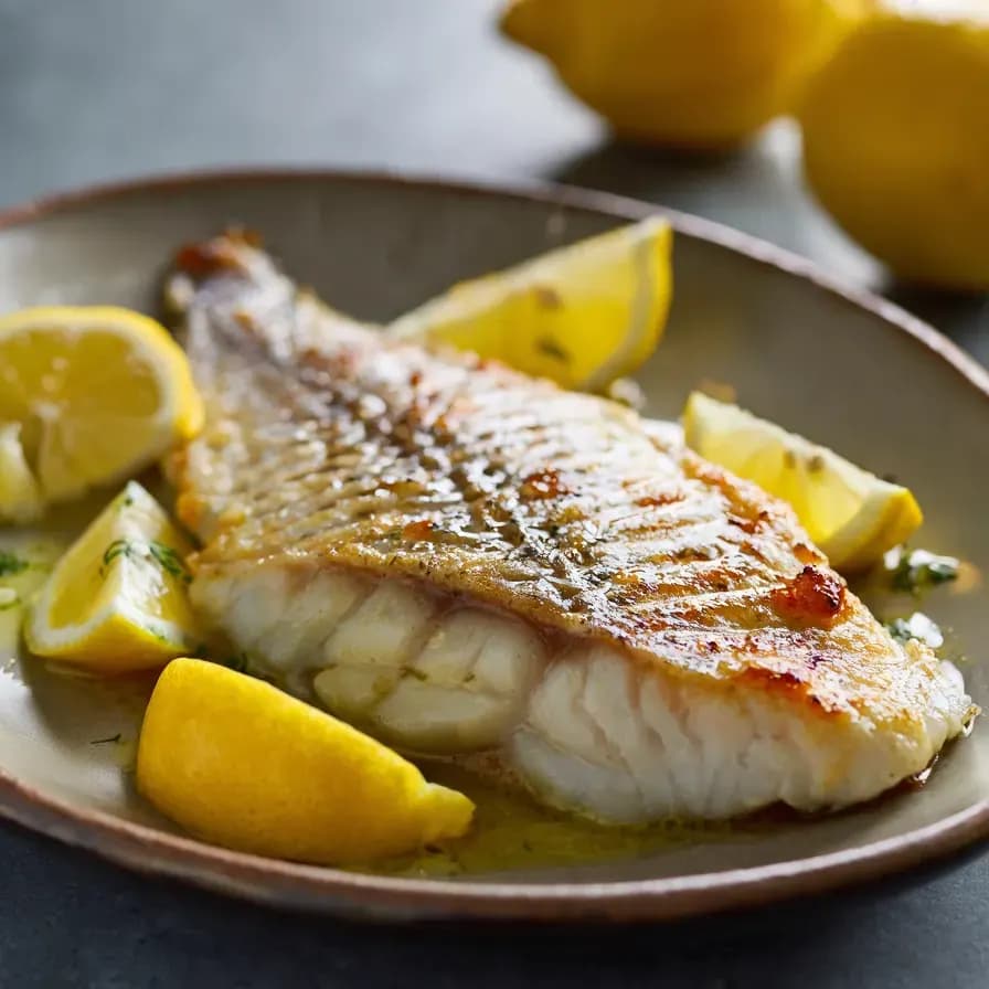 Baked Sea Bass Fillet