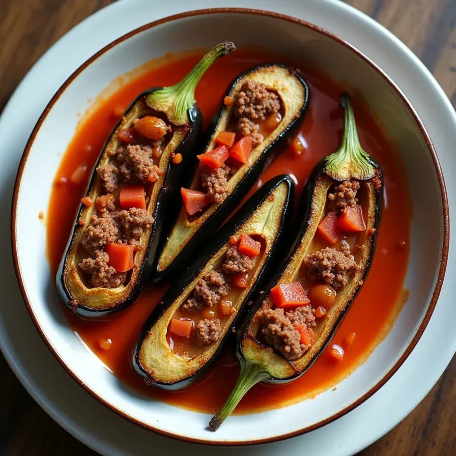 Patlıcan Dolması à la viande hachée