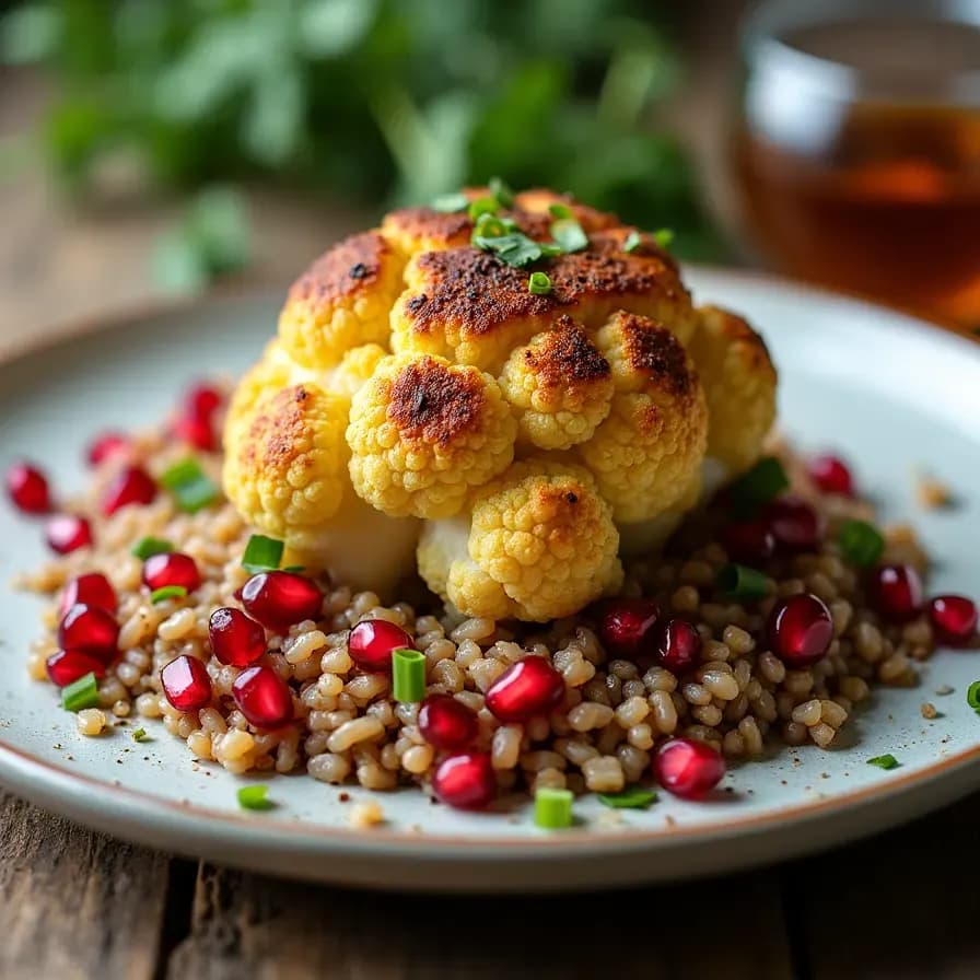 Roasted Cauliflower and Buckwheat Tabule