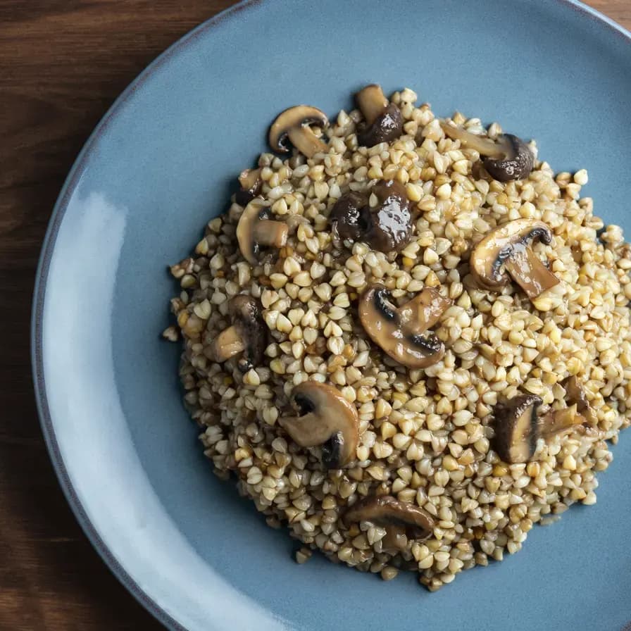 Mushroom Buckwheat Pilaf
