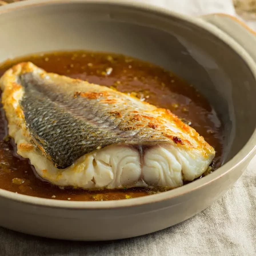 Baked Sea Bass with Vegetables