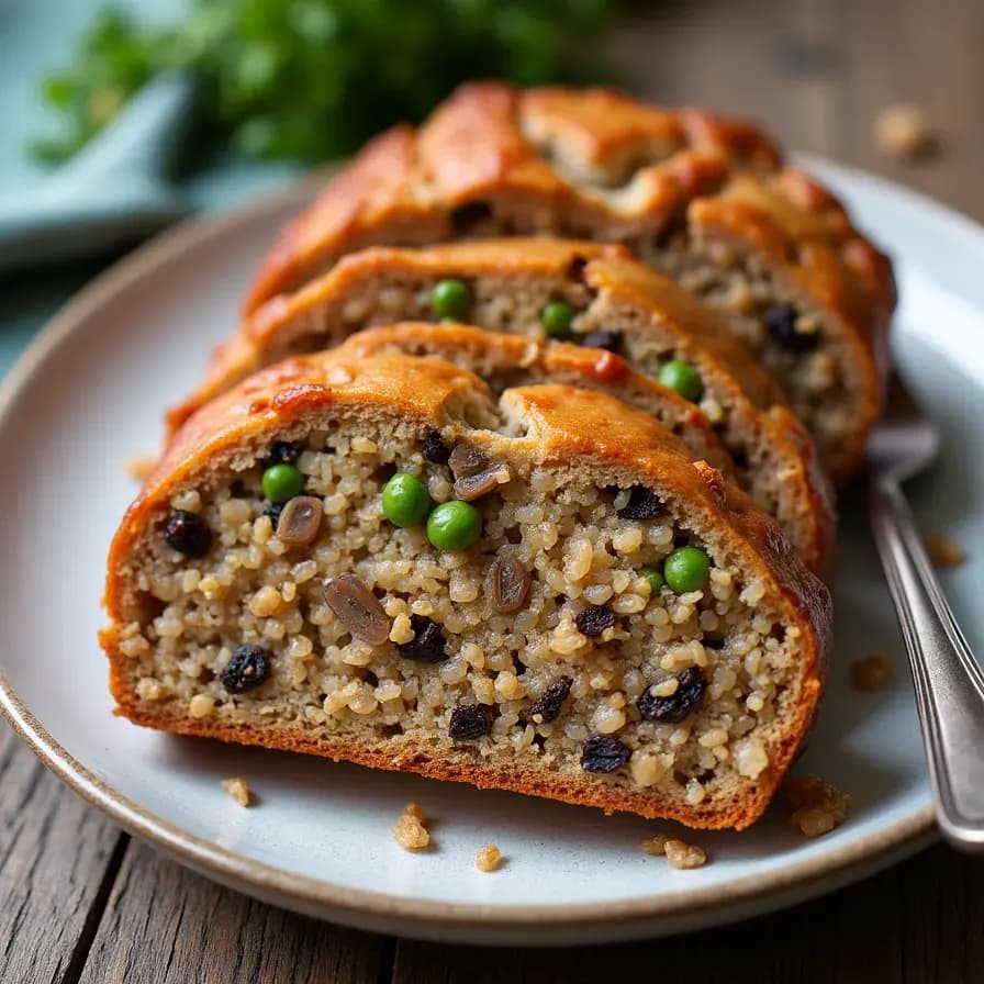Roulés de champignons au quinoa au four