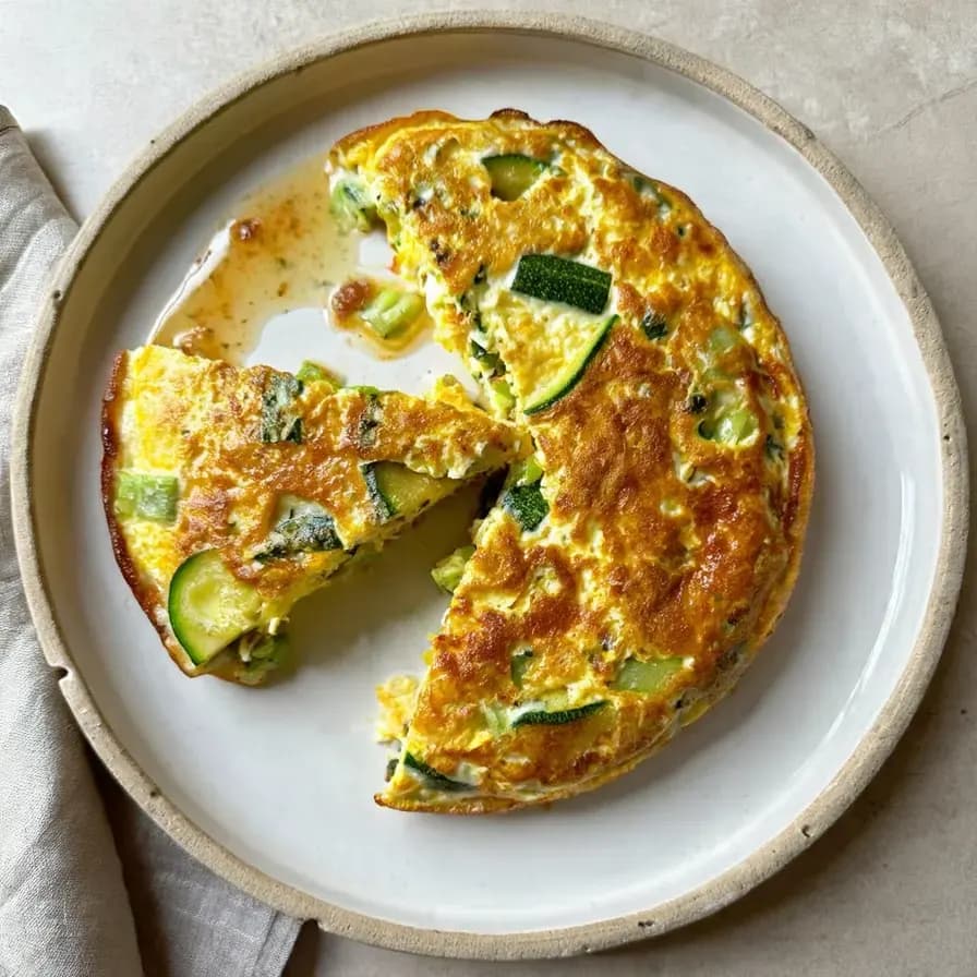 Vegetable and Oat Omelet dish