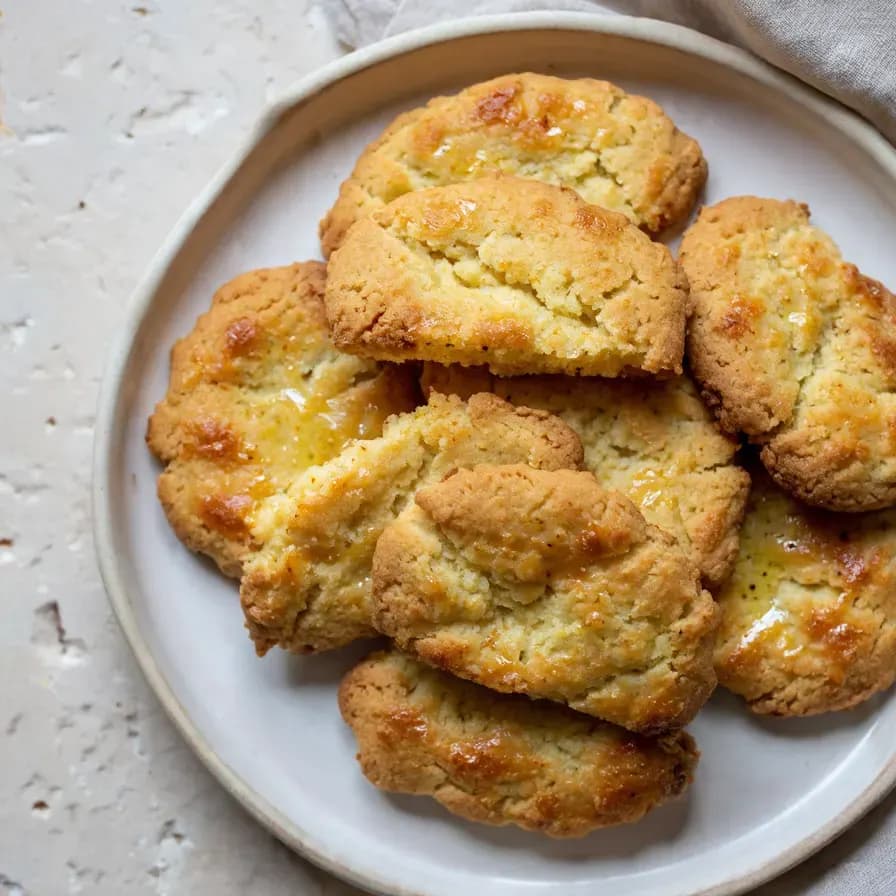 Plat Cookies au miel et aux flocons d'avoine