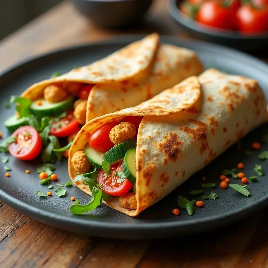 Dürüm de Pois Chiches Végan