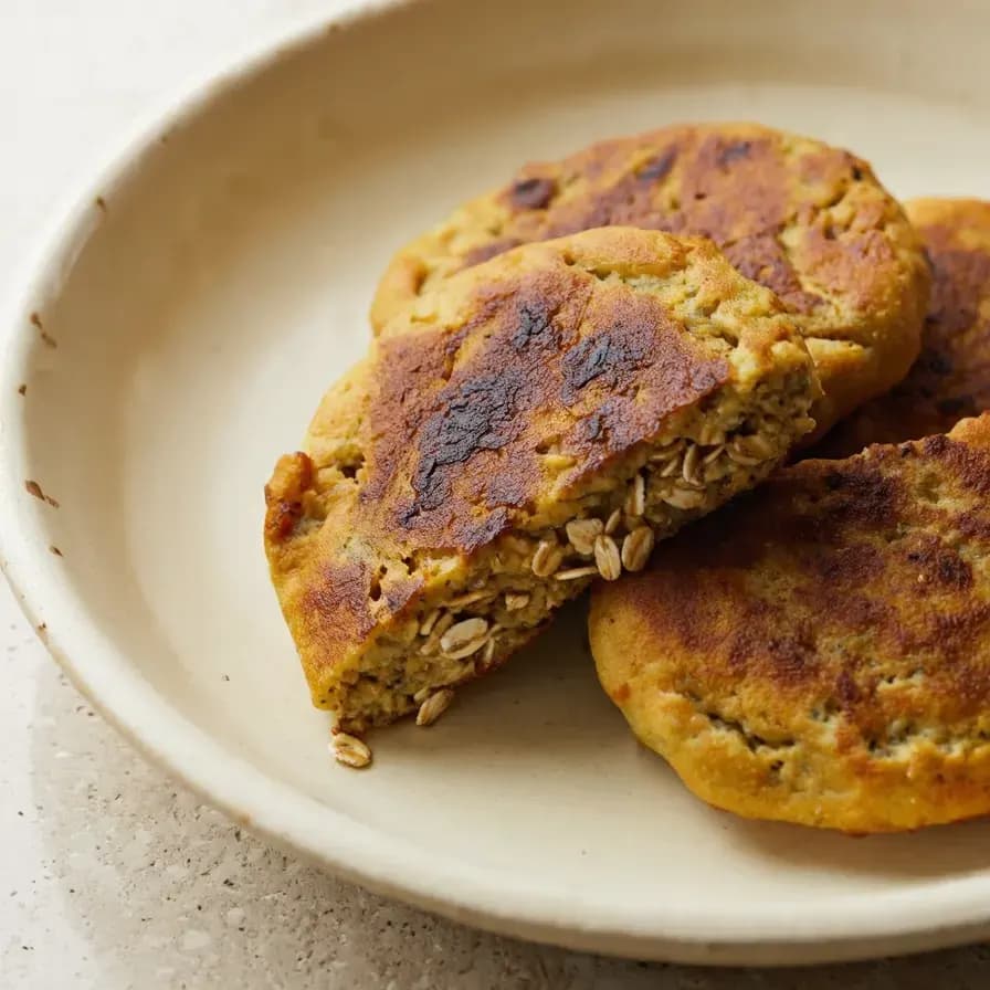 Oatmeal Yogurt Protein Pancakes dish