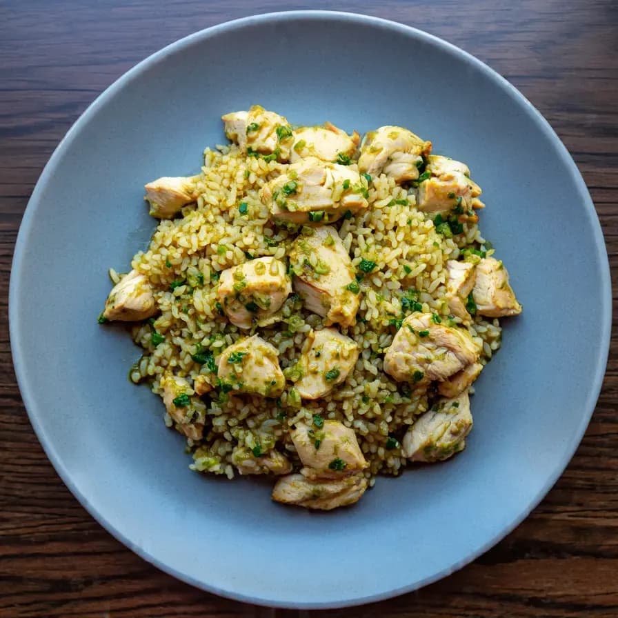 Pilaf au chou-fleur et poulet