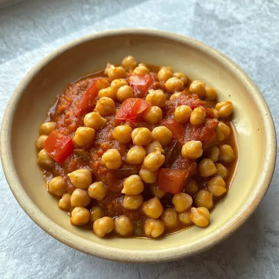 Kichererbsenpfanne ohne Fleisch