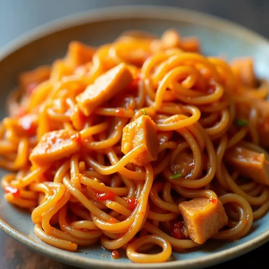 Лапша Ширатаки с курицей