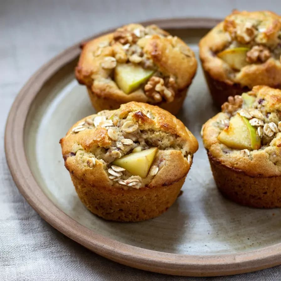 Plato de Muffin de Avena Sin Gluten