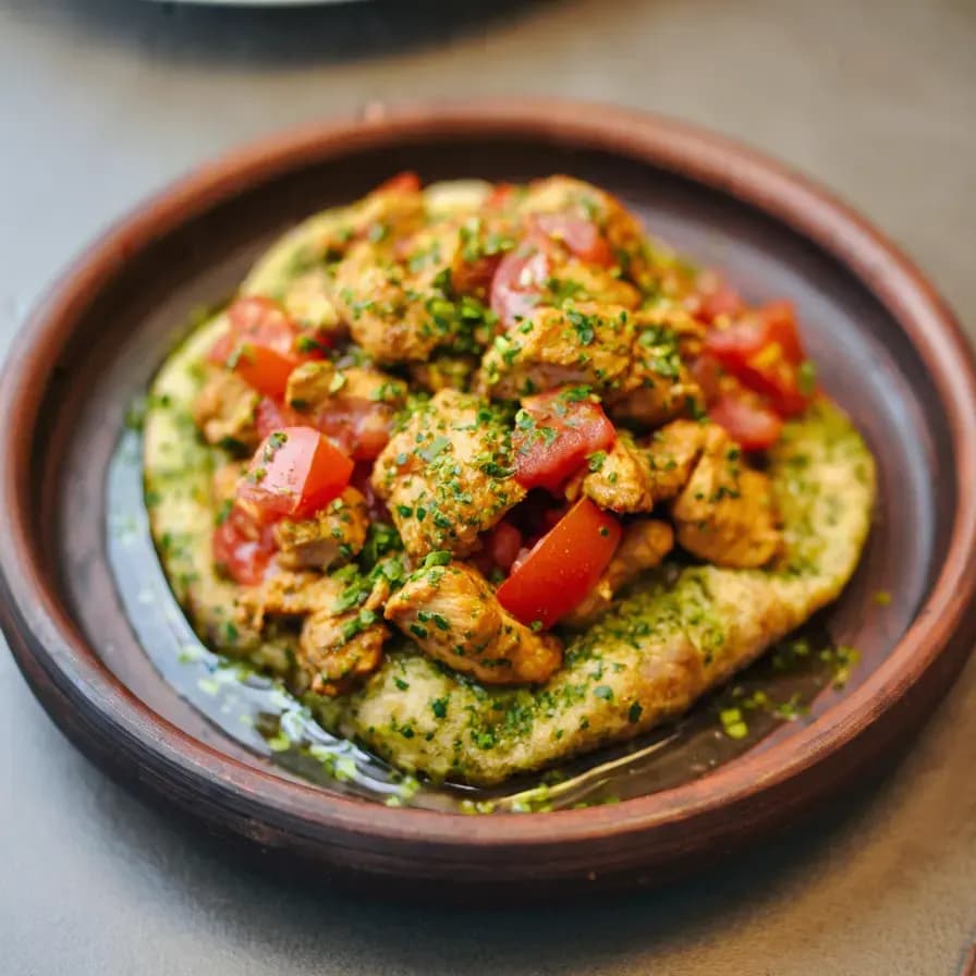 Hausgemachtes Hähnchen Tantuni