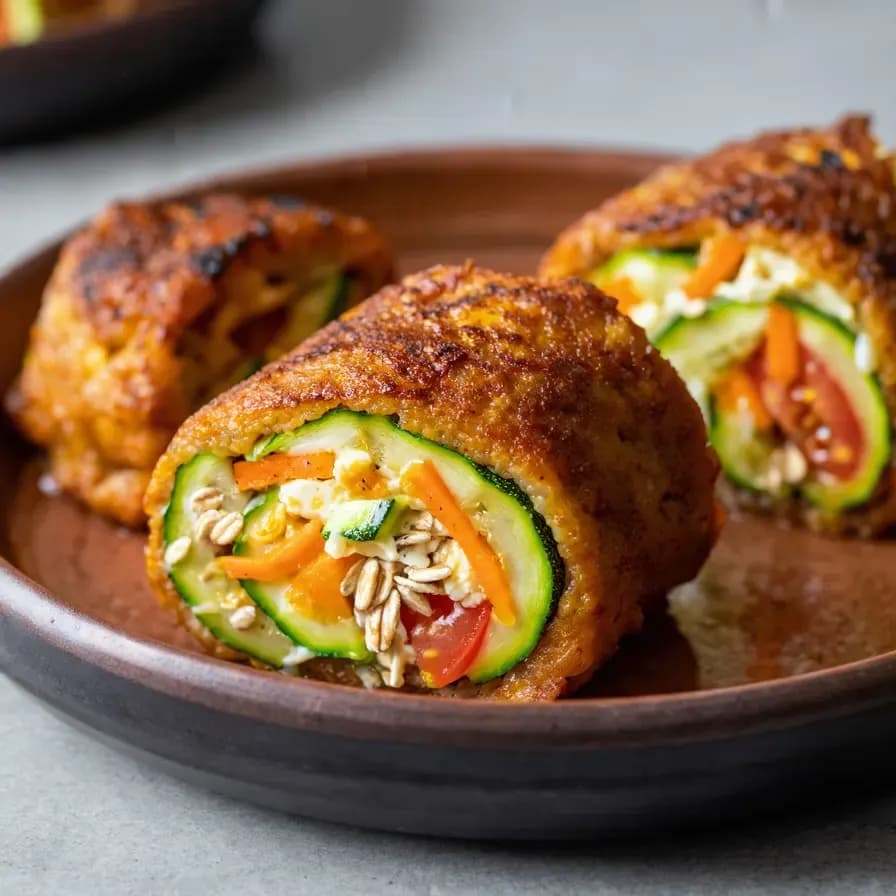 Zucchini Rolls Without Flour
