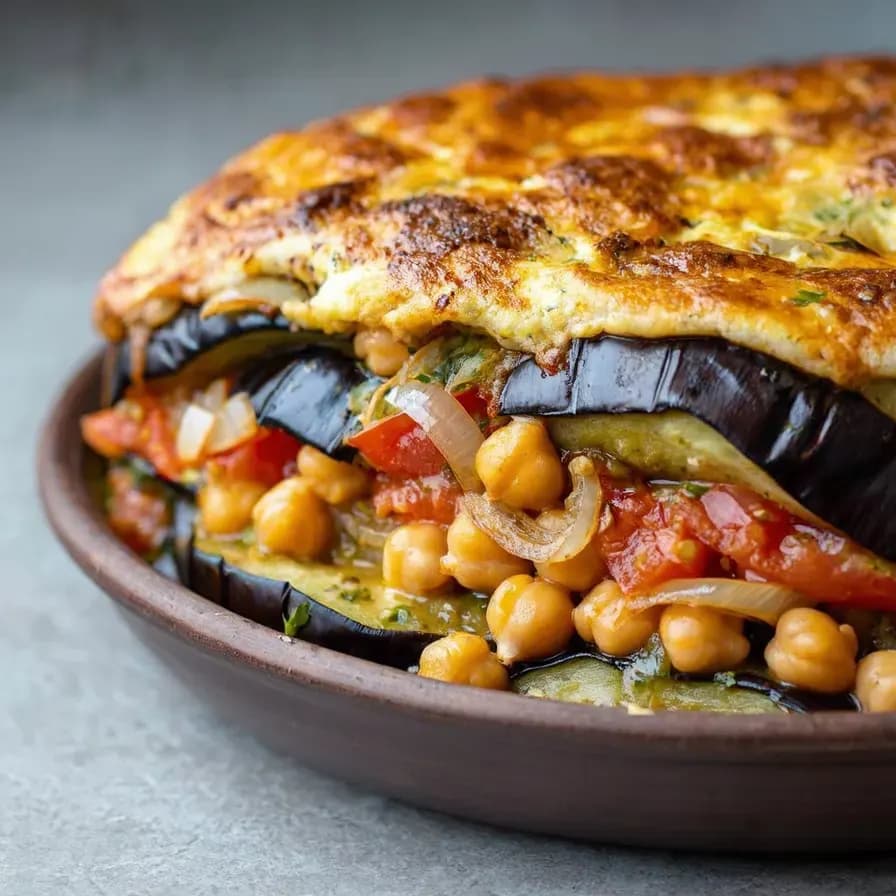 Veganes Auberginen Musakka