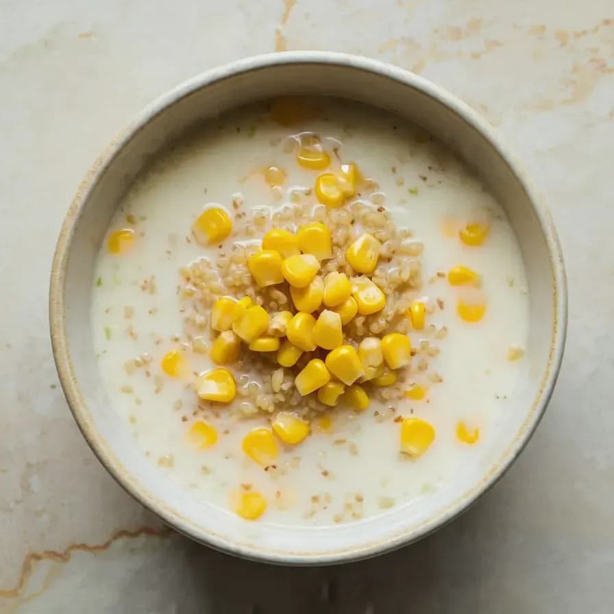 Gericht Kalte Sommersuppe mit Joghurt und Mais