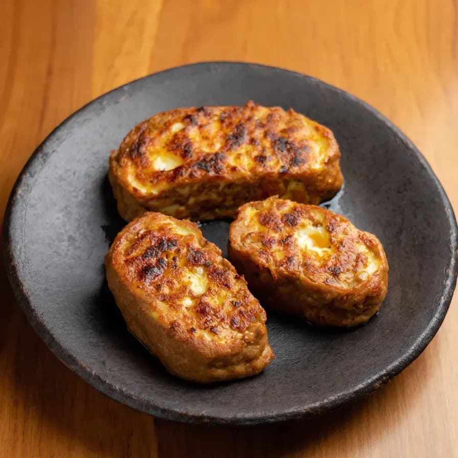 Кето-рулетики с сыром и чесноком