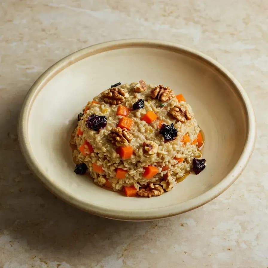 Овсяная каша с морковью и корицей