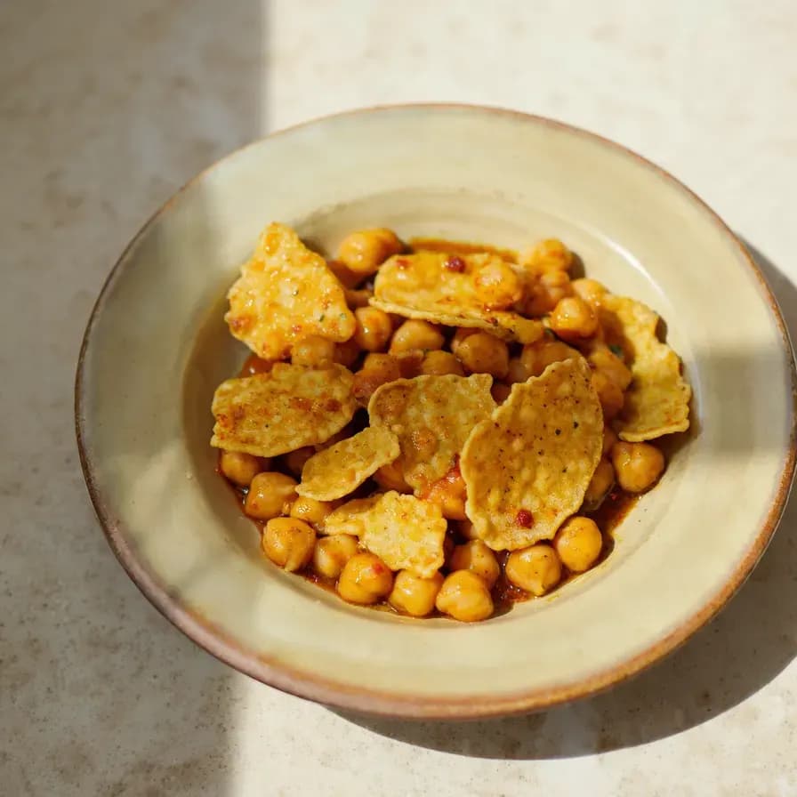 Chips de Garbanzos Horneados con Especias