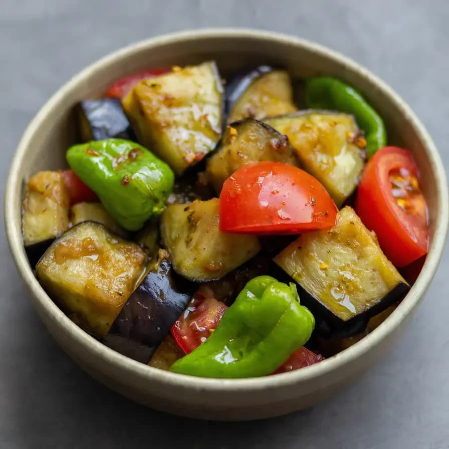 Traditional Roasted Eggplant Salad