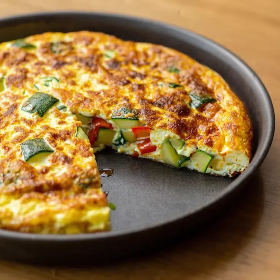 Omelet con Verduras y Queso al Horno