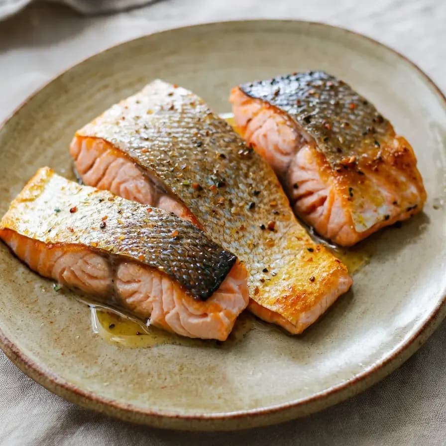 Salmón a la plancha sin aceite