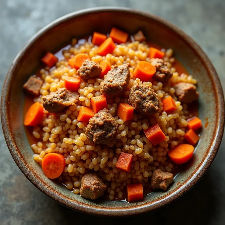 Pilaf de sarrasin à la viande hachée