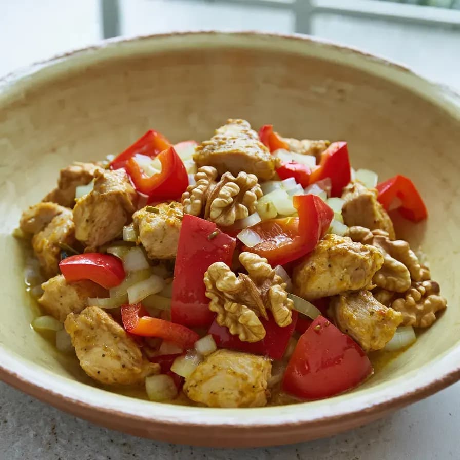 Hähnchen Curry mit Blumenkohlreis