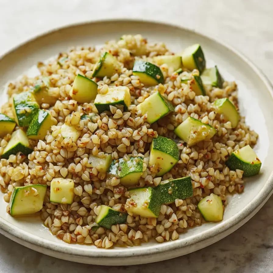 Pilaf de sarrasin aux courgettes
