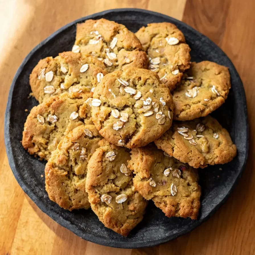 Plato de Galletas de Dieta con Avena