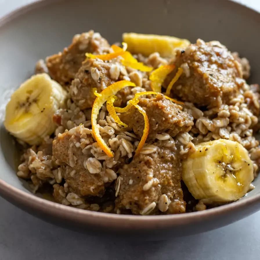 Porridge d'avoine vegan aux fruits