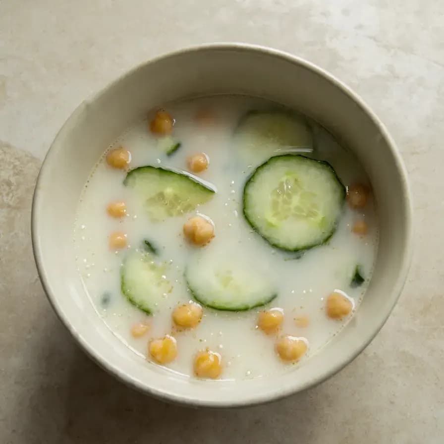 Gericht Traditionelle Ayran Aşı Suppe