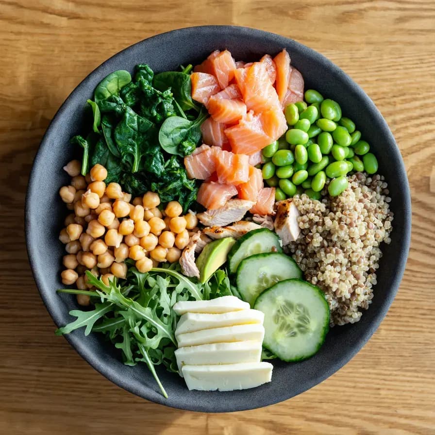 Recetas de Ensaladas de 5 Opciones con Alto Contenido de Proteína