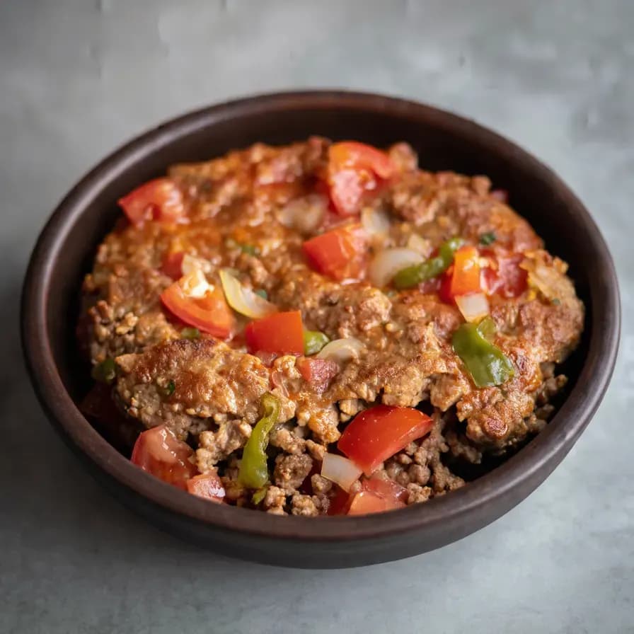 Мясо с фаршем в духовке