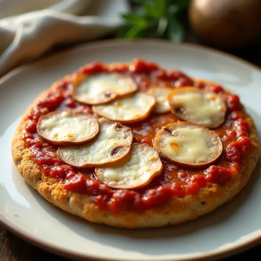 Pizza au poulet riche en protéines