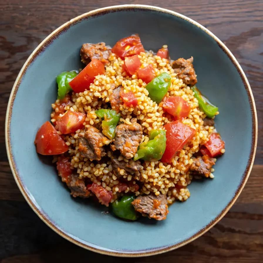 Etli Bulgur Yemeği